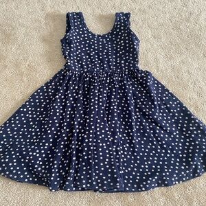 Alice & Ames navy polka dot tank ballet dress